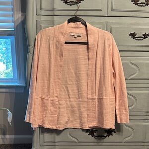 LOFT Blush Pink Open Cardigan